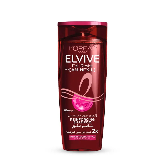 L'Oréal Paris Elvive Strengthening and Anti-Hair Loss Shampoo with Aminexil and Biotin formula 400 ml