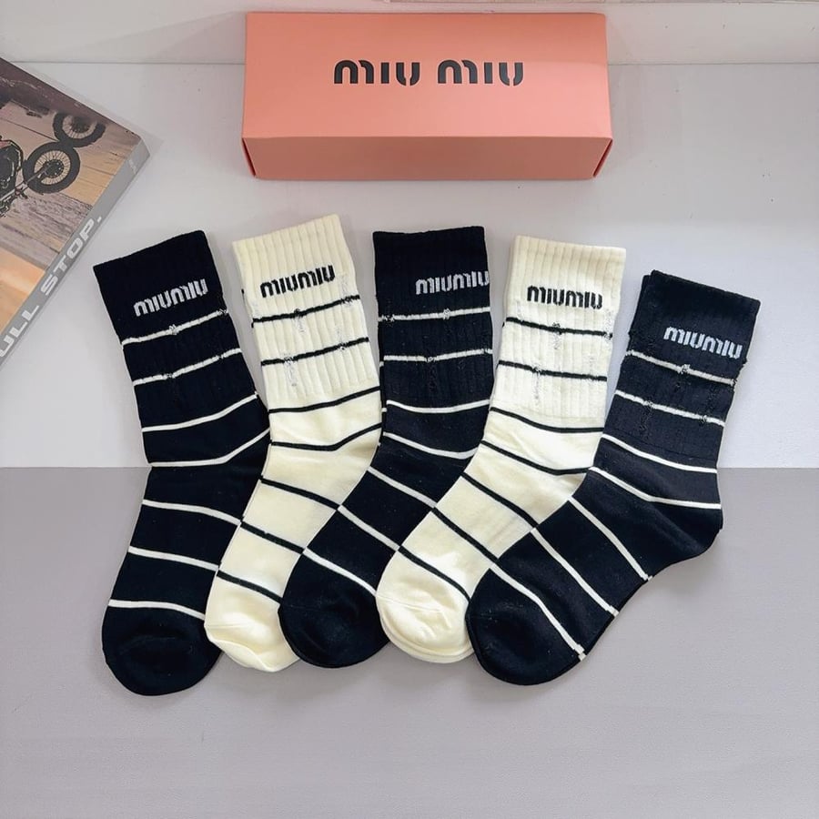Miu Miu 5 pair of socks set