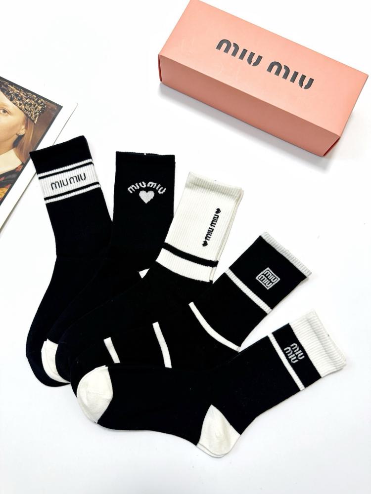Miu Miu 5 pair of socks set