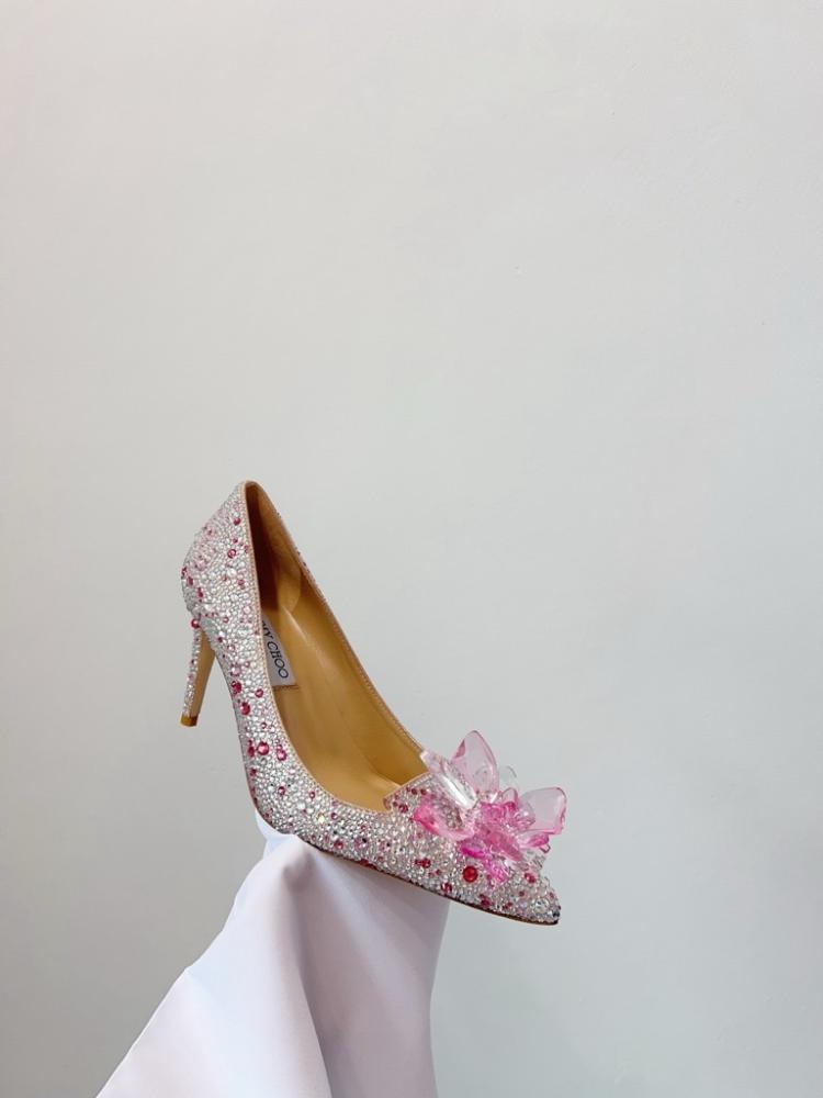 Jimmy choo crystal heels