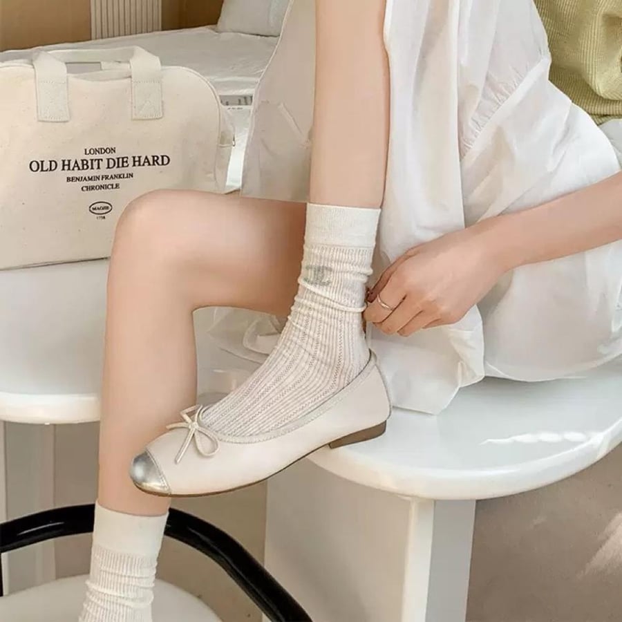 Chanel 4 pair of socks set