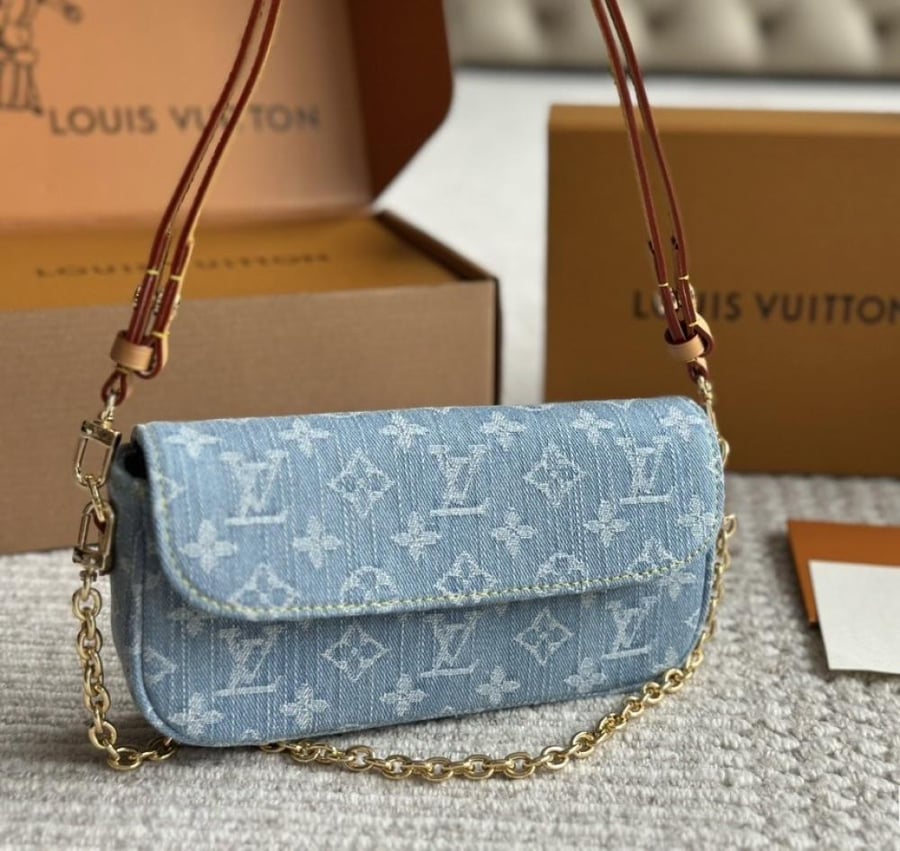 Lv denim purse