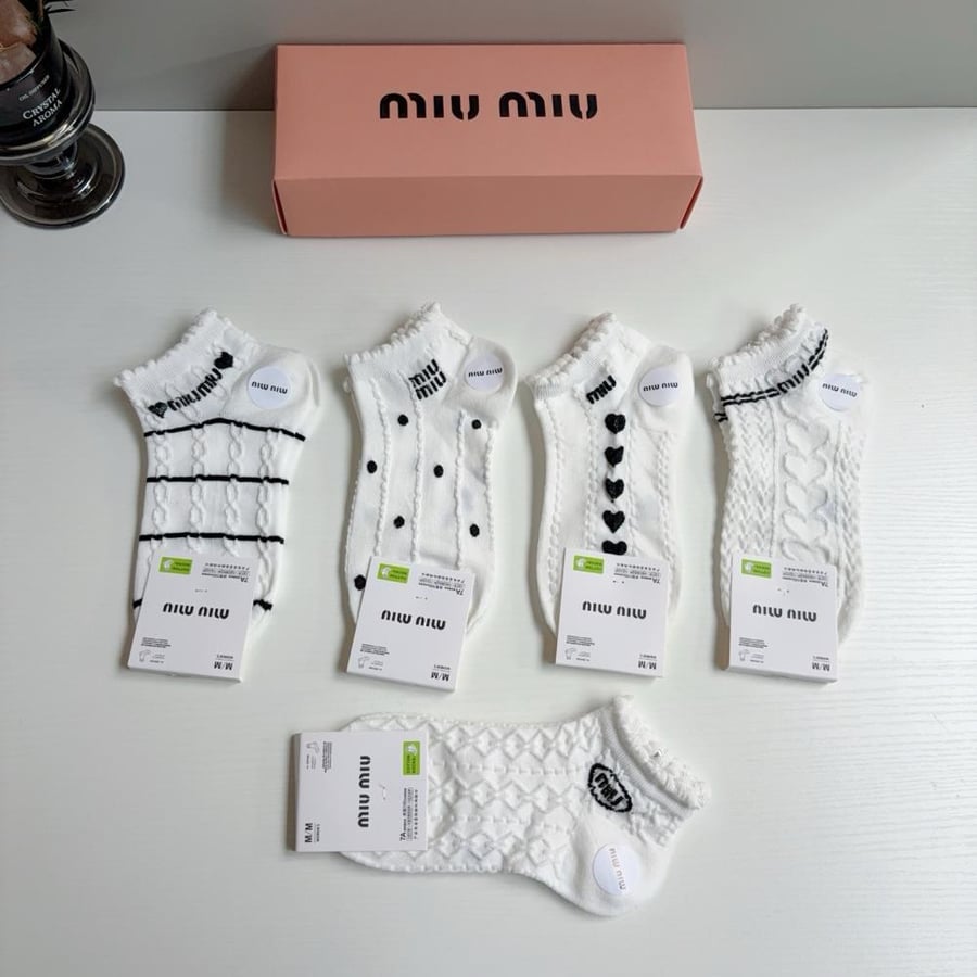 Miu Miu 5 pair of socks set