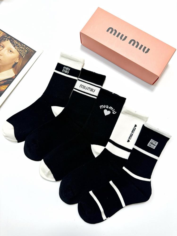 Miu Miu 5 pair of socks set