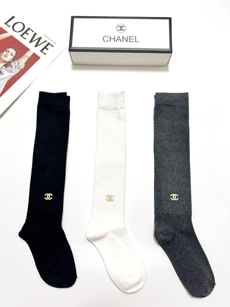 Chanel 3 pair of socks set