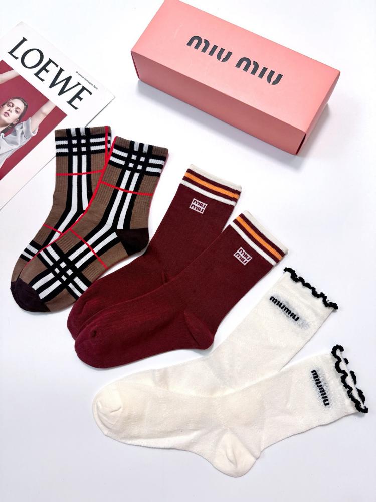 Miu Miu 5 pair of socks set