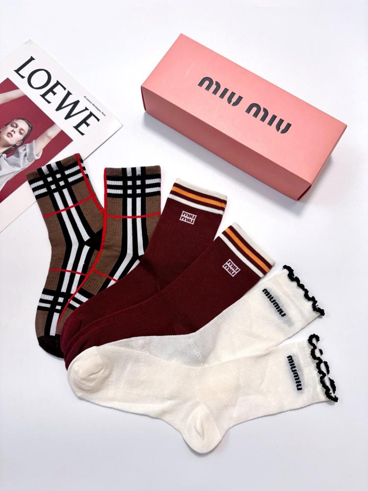 Miu Miu 5 pair of socks set
