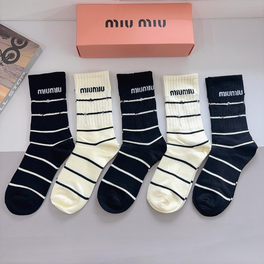 Miu Miu 5 pair of socks set