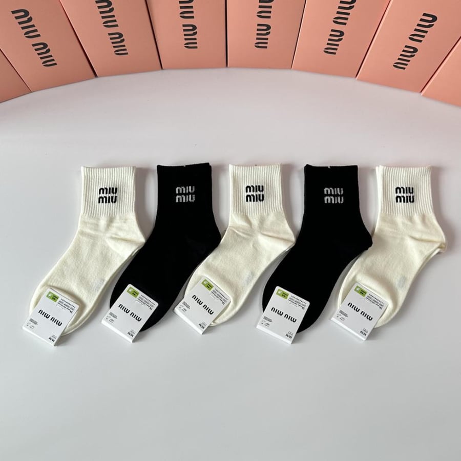 Miu Miu 5 pair of socks set