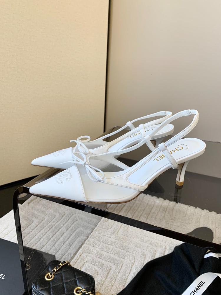 Chanel bow heels