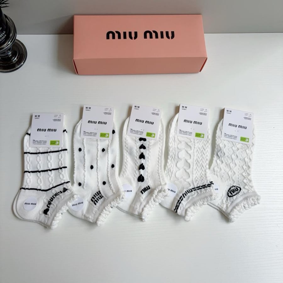 Miu Miu 5 pair of socks set