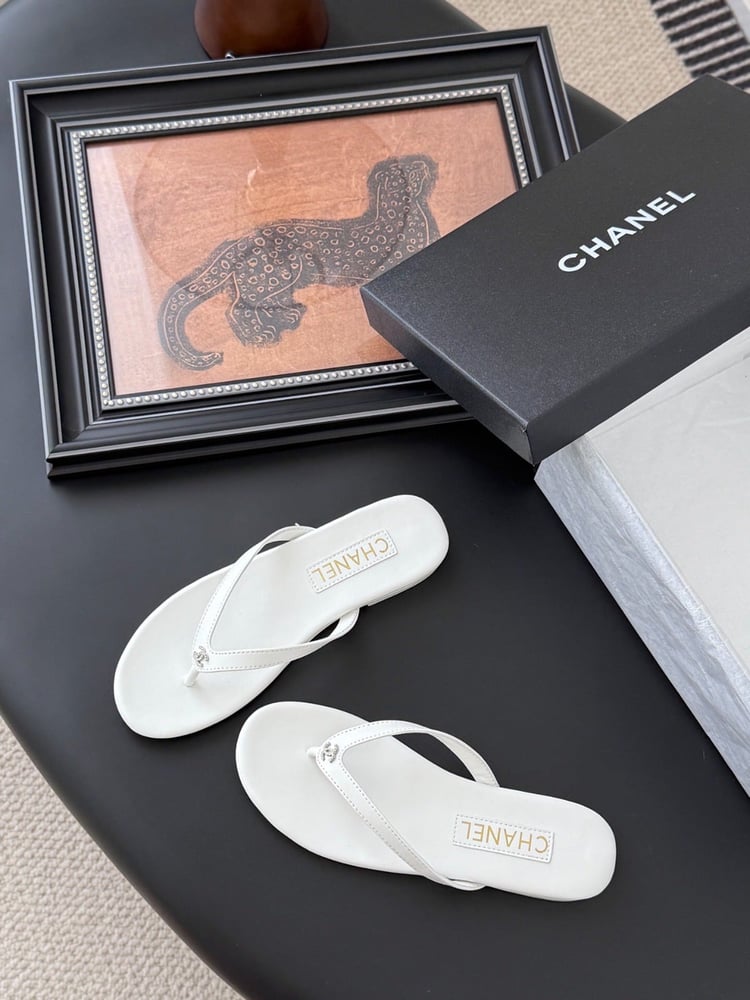 Chanel flip flops