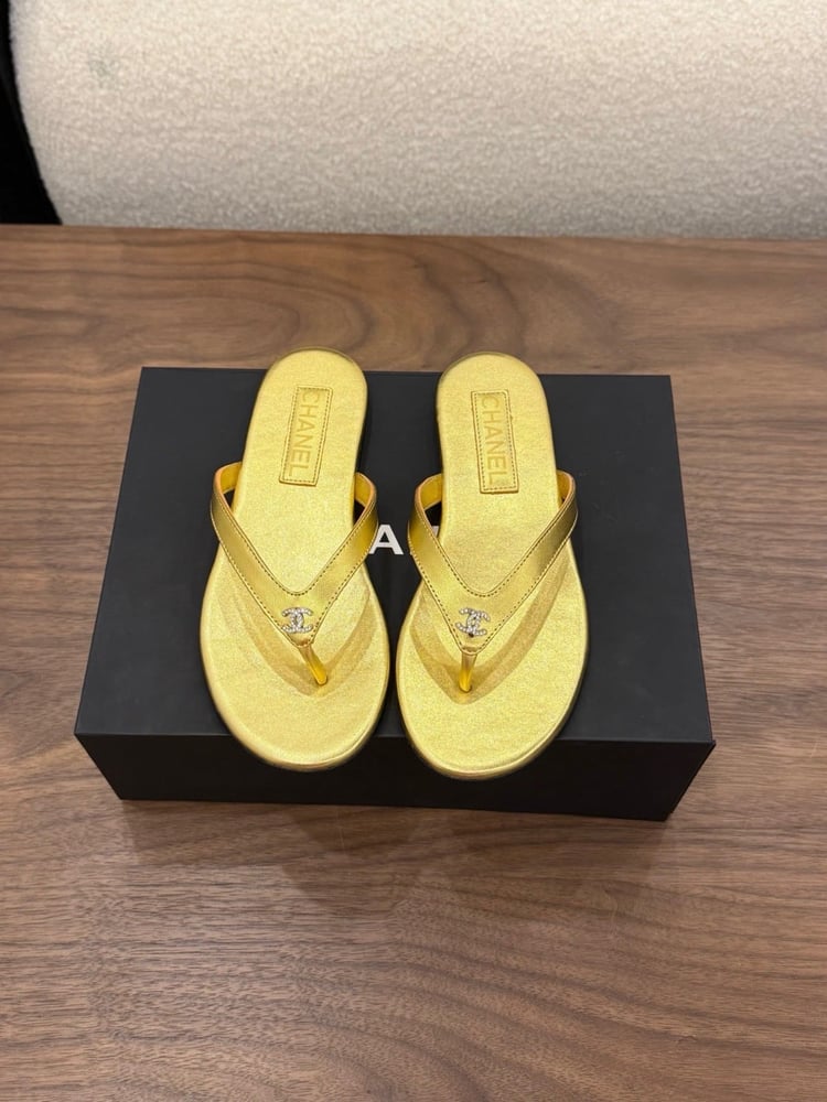 Chanel flip flops