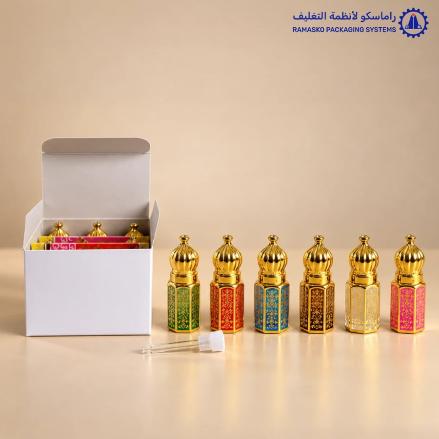 تولات عودة مع ميل زجاج ذهبي  6 ملي 12حبة AR-49