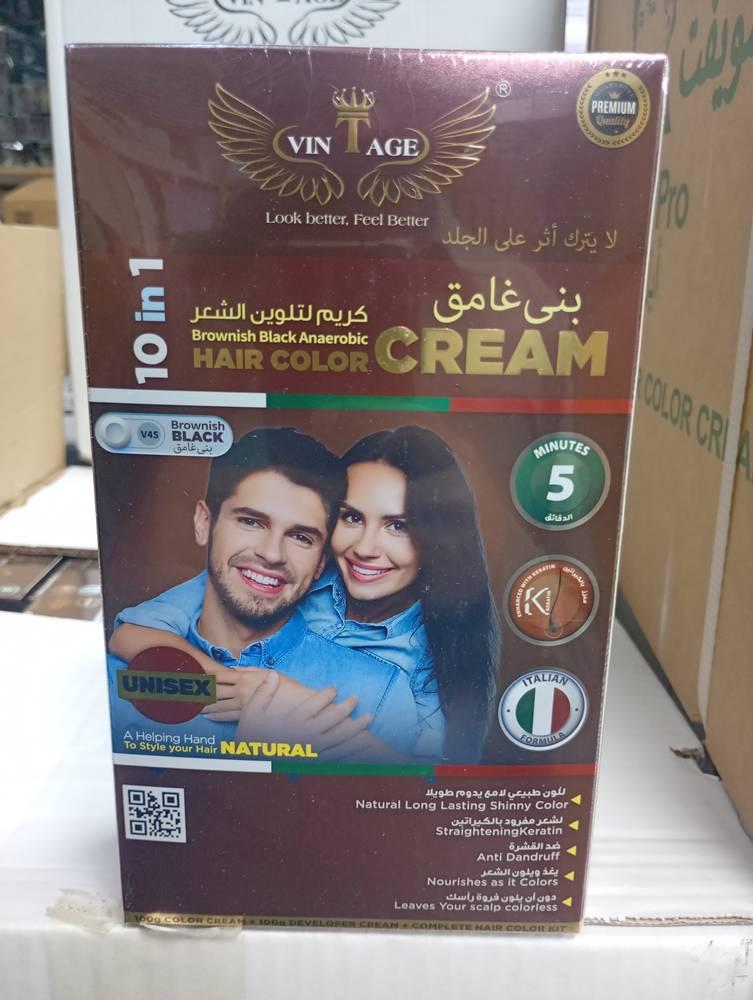 كريم تلوين الشعر الأسود الطبيعي للجنسين من VINTAGE