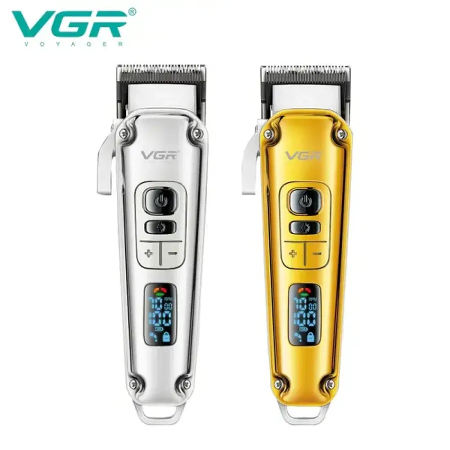 ماكينة حلاقة كهربائية احترافية قابلة لإعادة الشحن للرجال من طراز VGR-006، ماكينة تشذيب وحلاقة شعر لاسلكية v 006