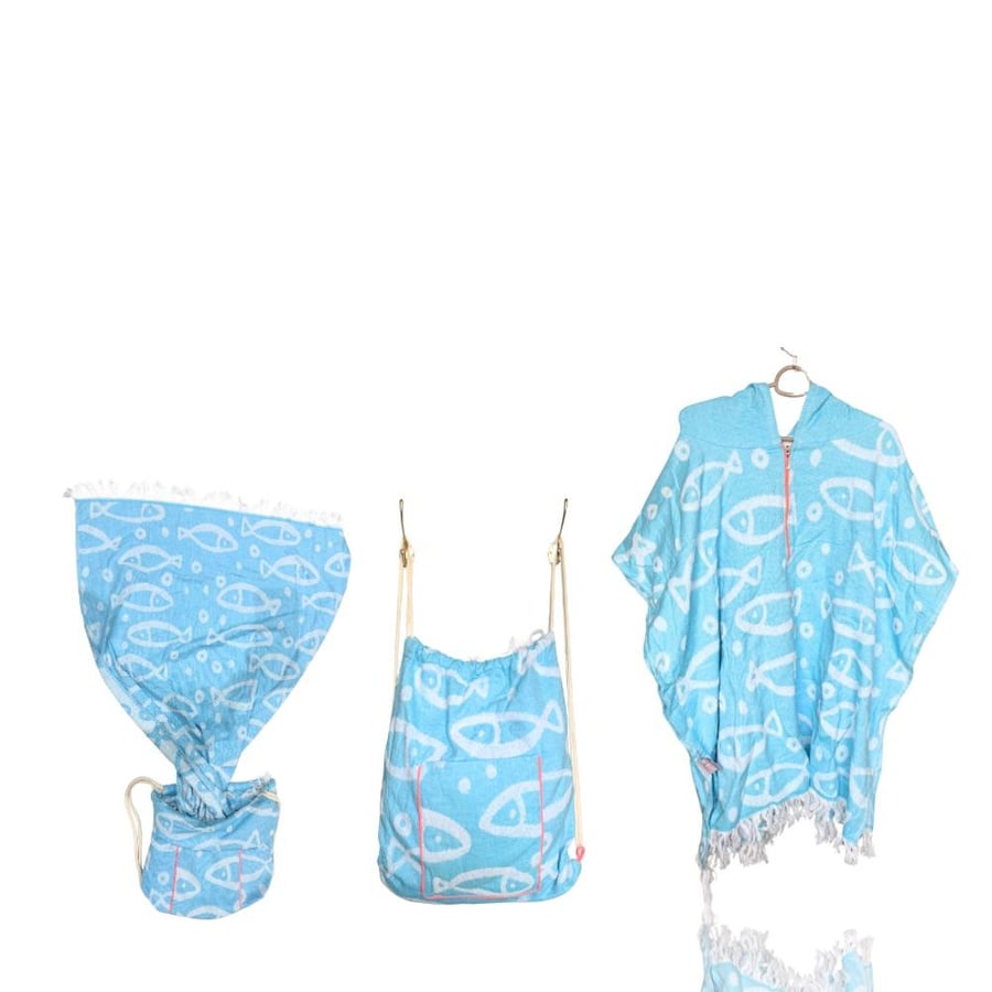 Tote bag with towel and Bonjour