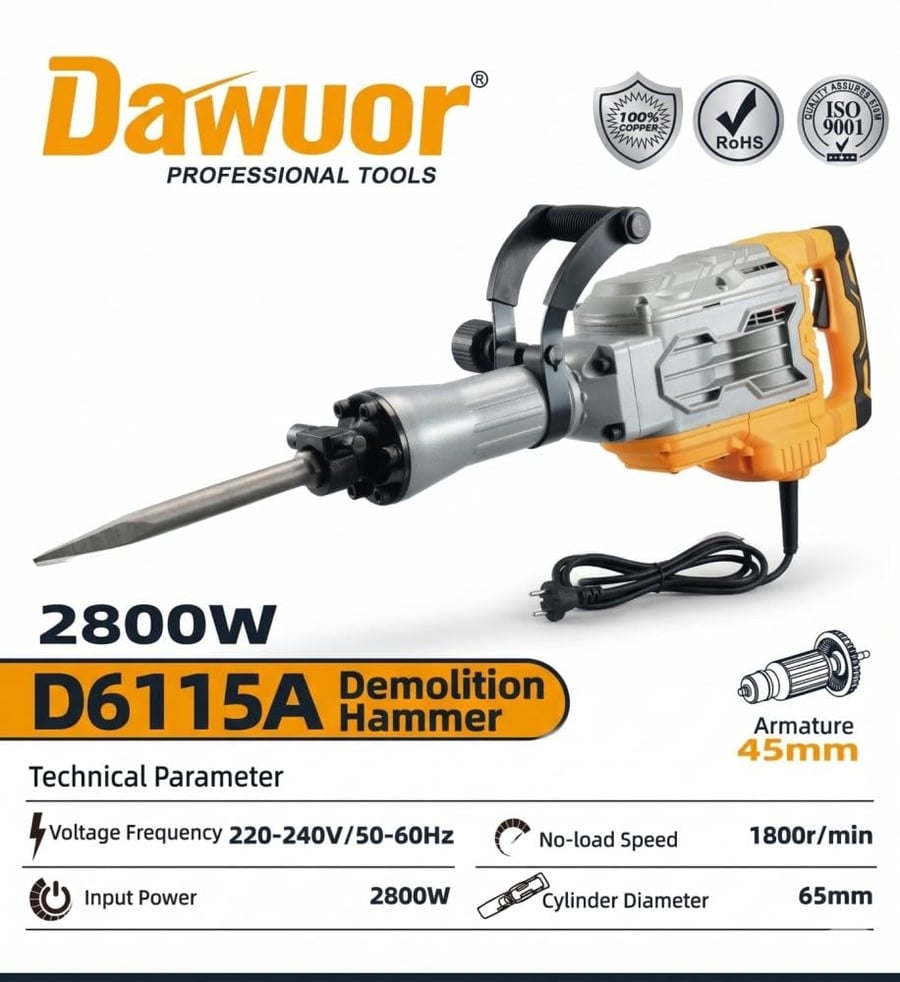 65mm 2800W Crusher DWR-D6115A-60J
