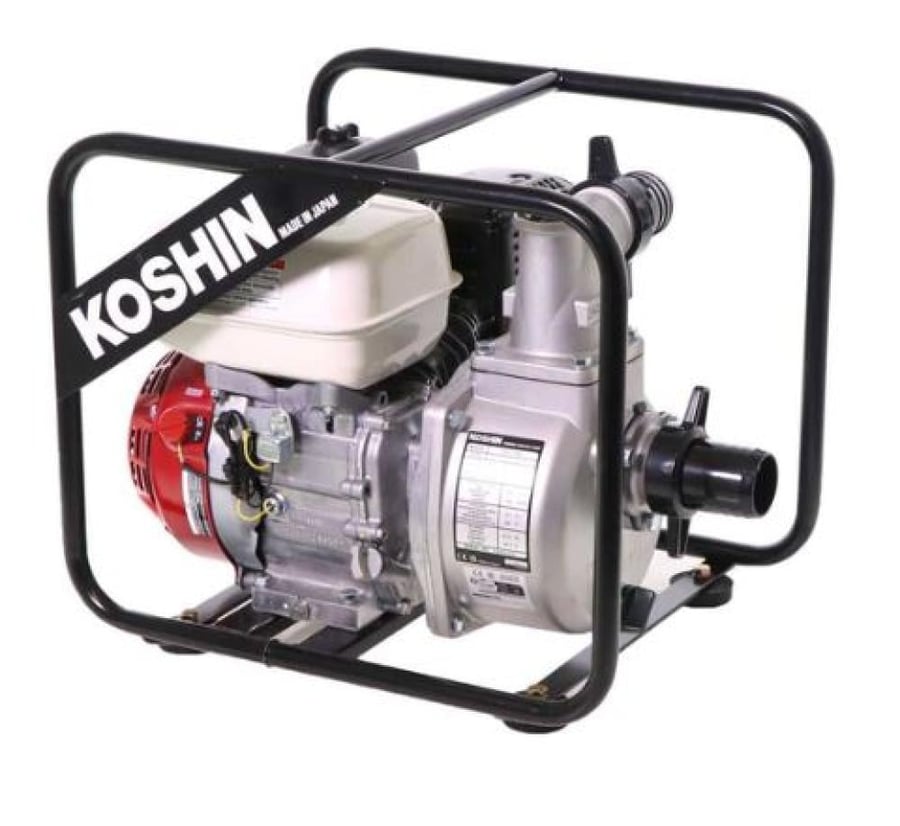 طرمبة ماء بنزين 2 بوصة كوشين KOSHIN ياباني بمحرك هوندا Honda GX120 | موديل SEH-50X رفع 30 متر وتدفق 600 لتر/دقيقة