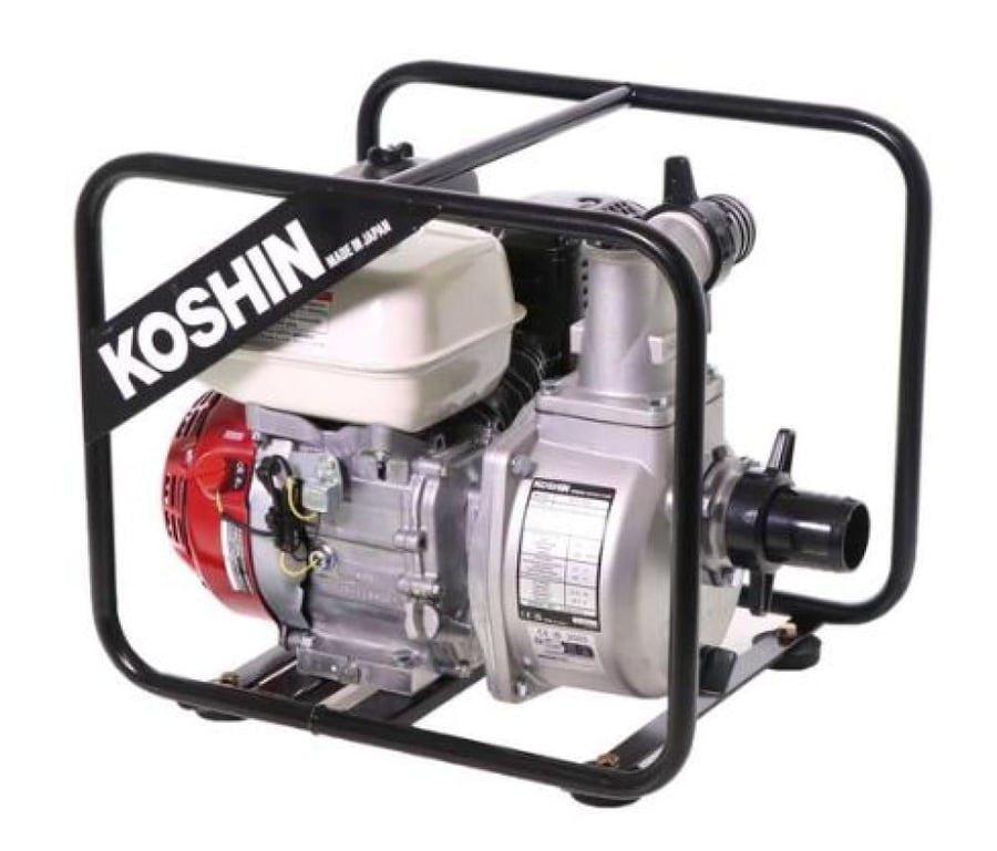 طرمبة ماء بنزين 2 بوصة كوشين KOSHIN ياباني بمحرك هوندا Honda GX120 | موديل SEH-50X رفع 30 متر وتدفق 600 لتر/دقيقة