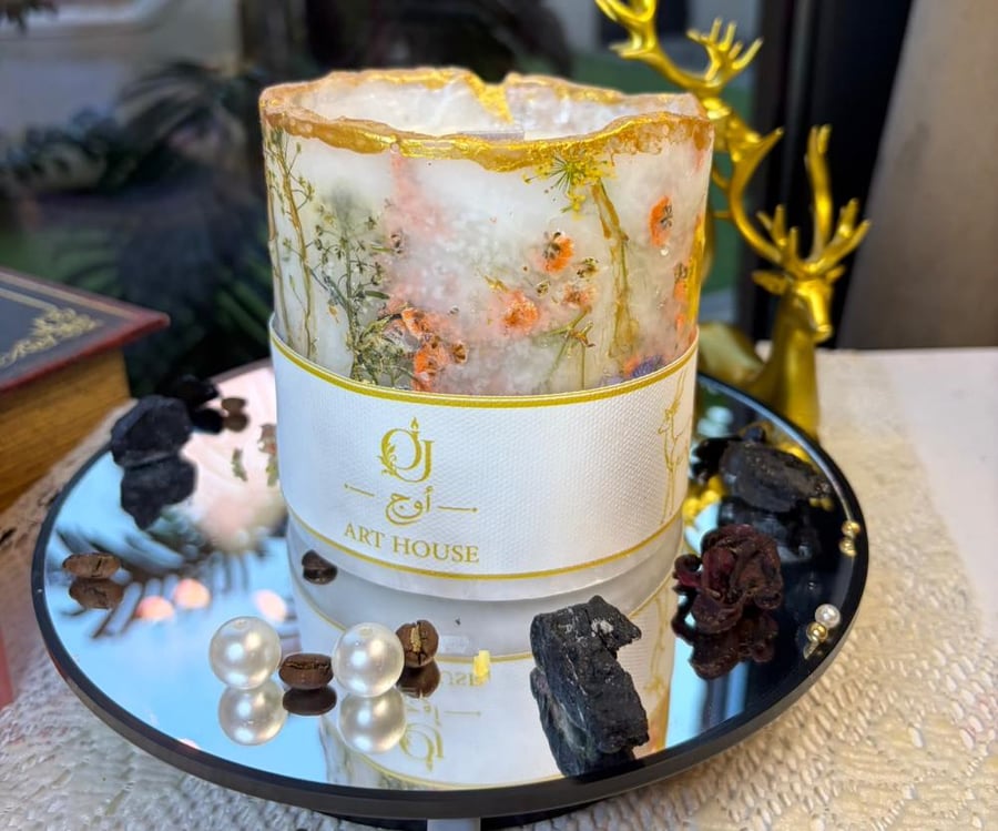 شمعة عطرية الوان ناعمة Flora Peach
