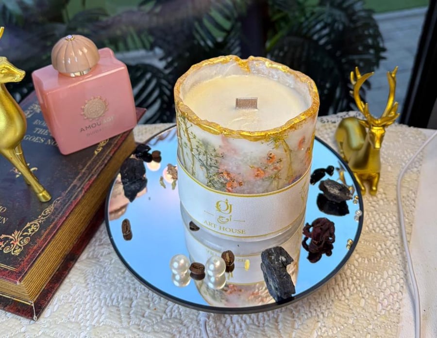 شمعة عطرية الوان ناعمة Flora Peach