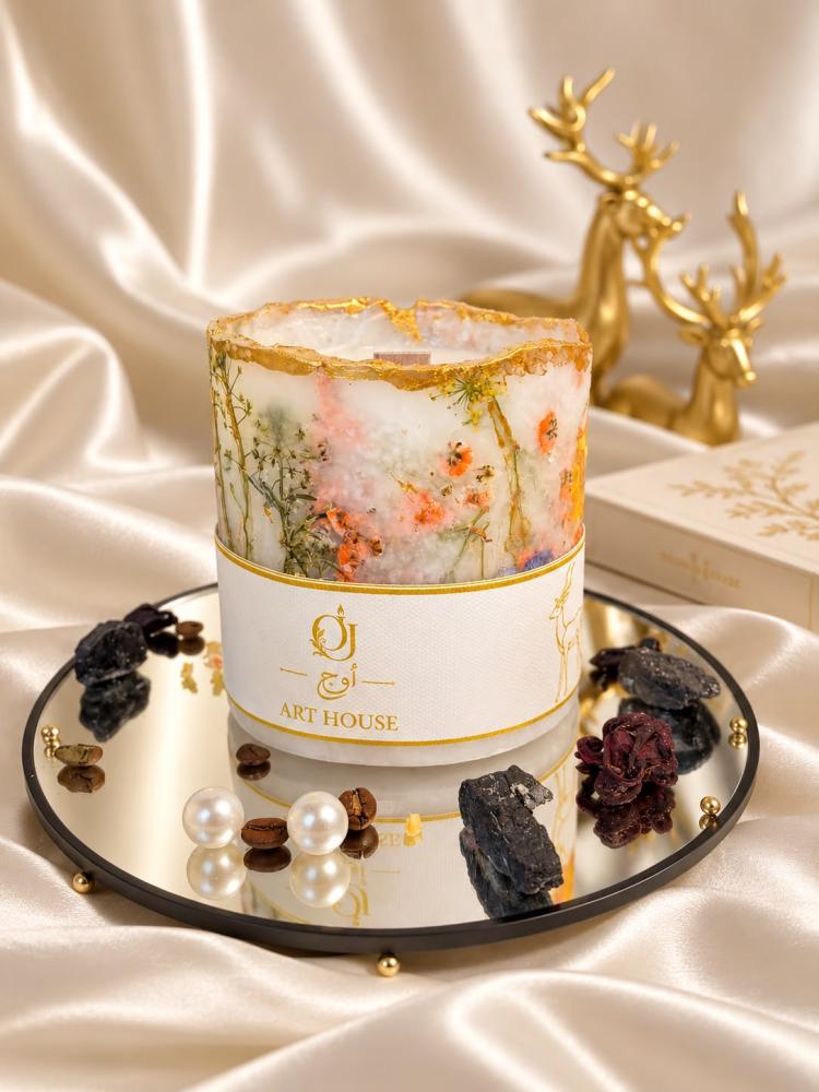 شمعة عطرية الوان ناعمة Flora Peach