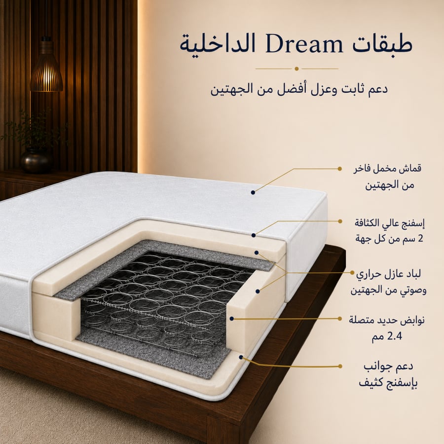 عرض خاص - مرتبة نوم دريم - متعدد المقاسات