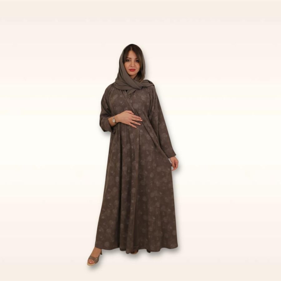 Gray Abaya | عباية كلوش رمادي
