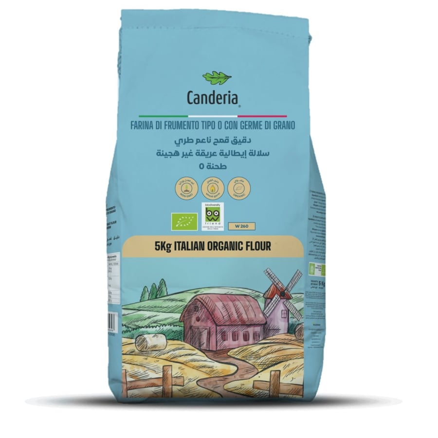 دقيق قمح طبيعي طري مع جنين القمح