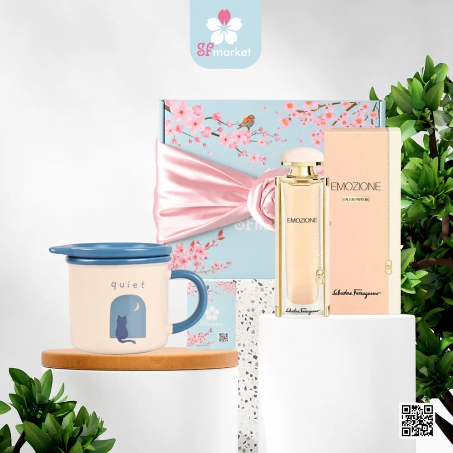 بوكس عطر سلفاتور فيرغامو ايموسيوني مع كوب سيراميك wg015