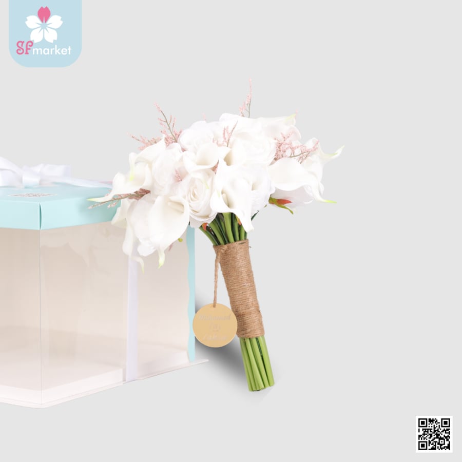 مسكة عروس ورد صناعي – موديل M1268 | اس اف ماركت