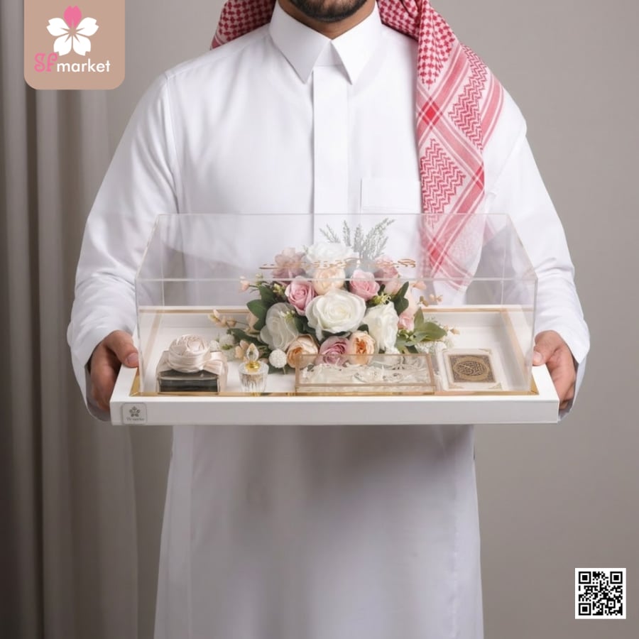 صندوق مهر إكرليك مع طباعة الاسماء DB031
