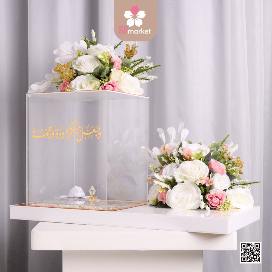صندوق مهر إكرليك مع طباعة الاسماء DB028