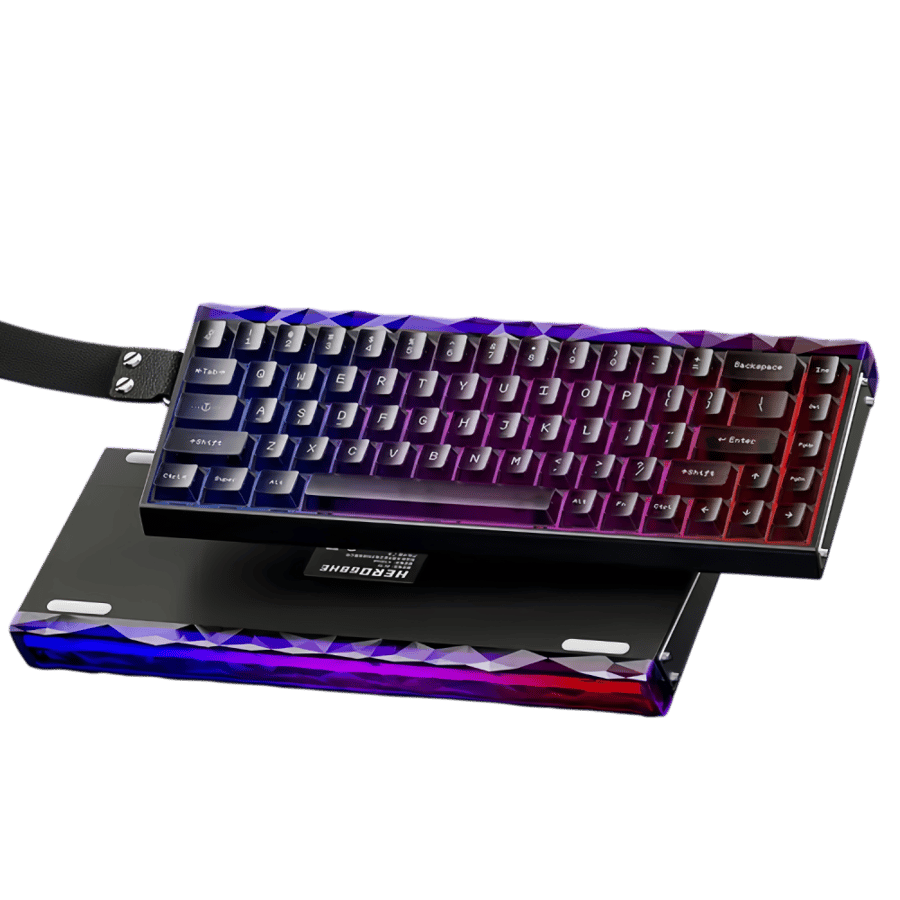 Aula Hero68 HE Magnetic keyboard (Black transparent-Crystal)