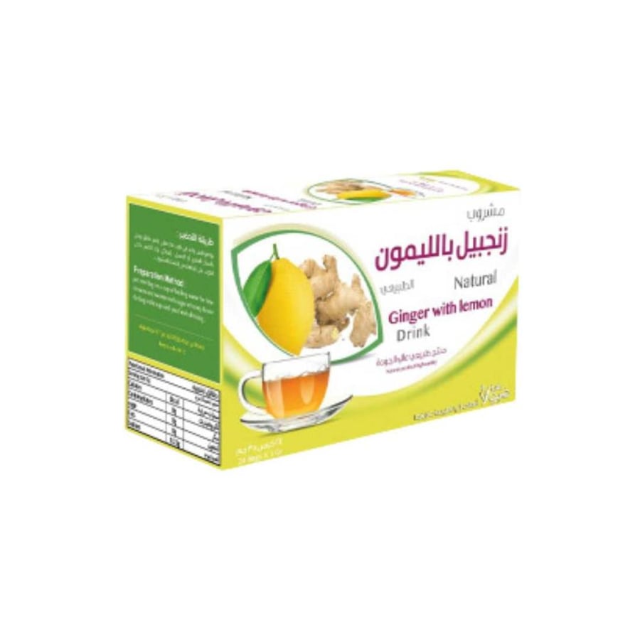 مشروب زنجبيل مع ليمون فيولا