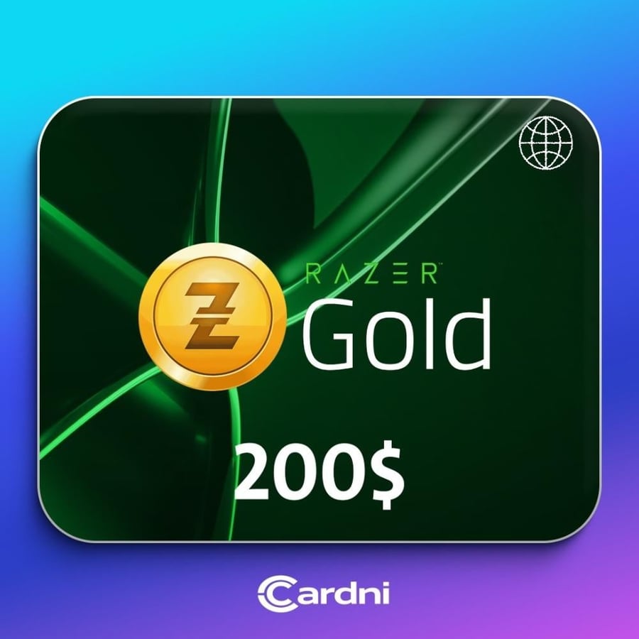 ريزر جولد 200 دولار - Razer Gold 200 USD