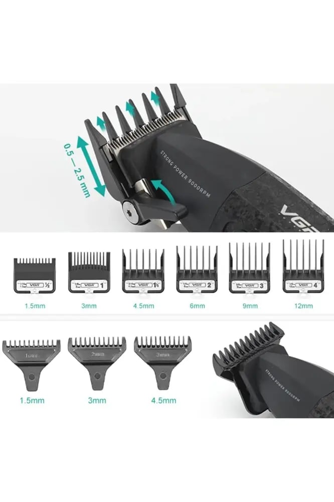 Professional hair cutting machine V-640 S2 for men, wireless shaving and trimming machine