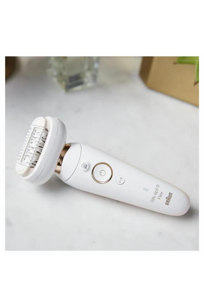 Braun Silk-épil 9 Flex 9-001: جهاز إزالة الشعر برأس مرن 360° للاستخدام الرطب والجاف