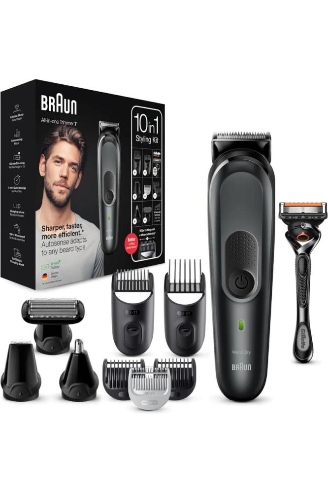 Braun ماكينة تشذيب متكاملة ألة حلاقة 10 في 1