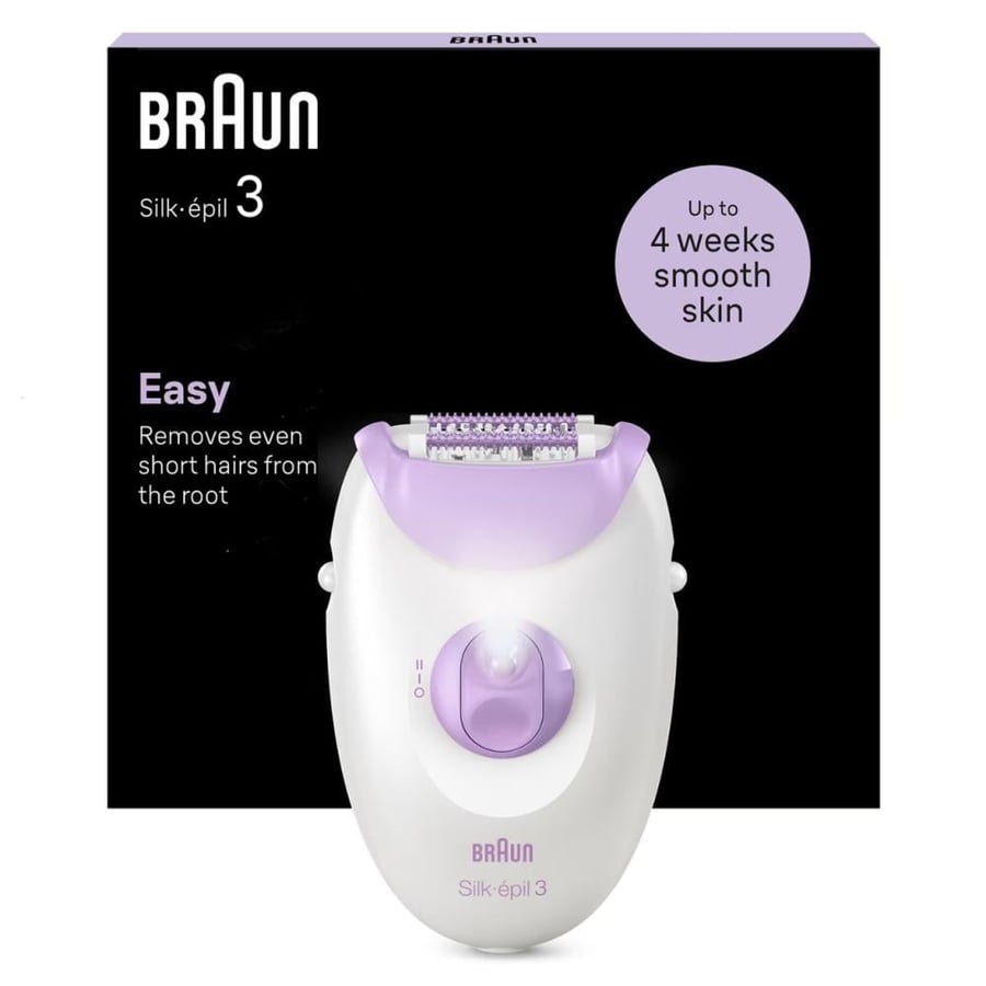 Braun Silk-épil 3: جهاز إزالة الشعر السلكي للبشرة الناعمة لمدة 4 أسابيع