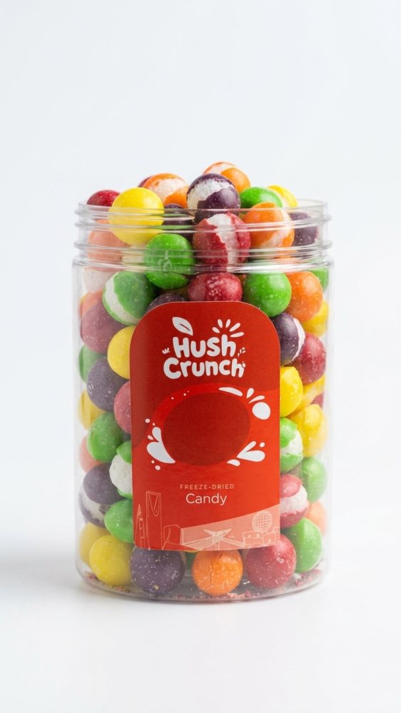 Cooling-dried skittles