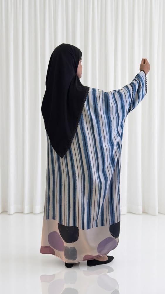 عباية سراميك خفيف الخلف شيفون