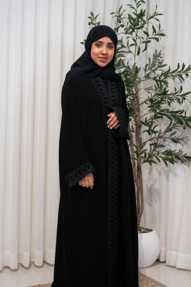 عباية كريب سرميك
