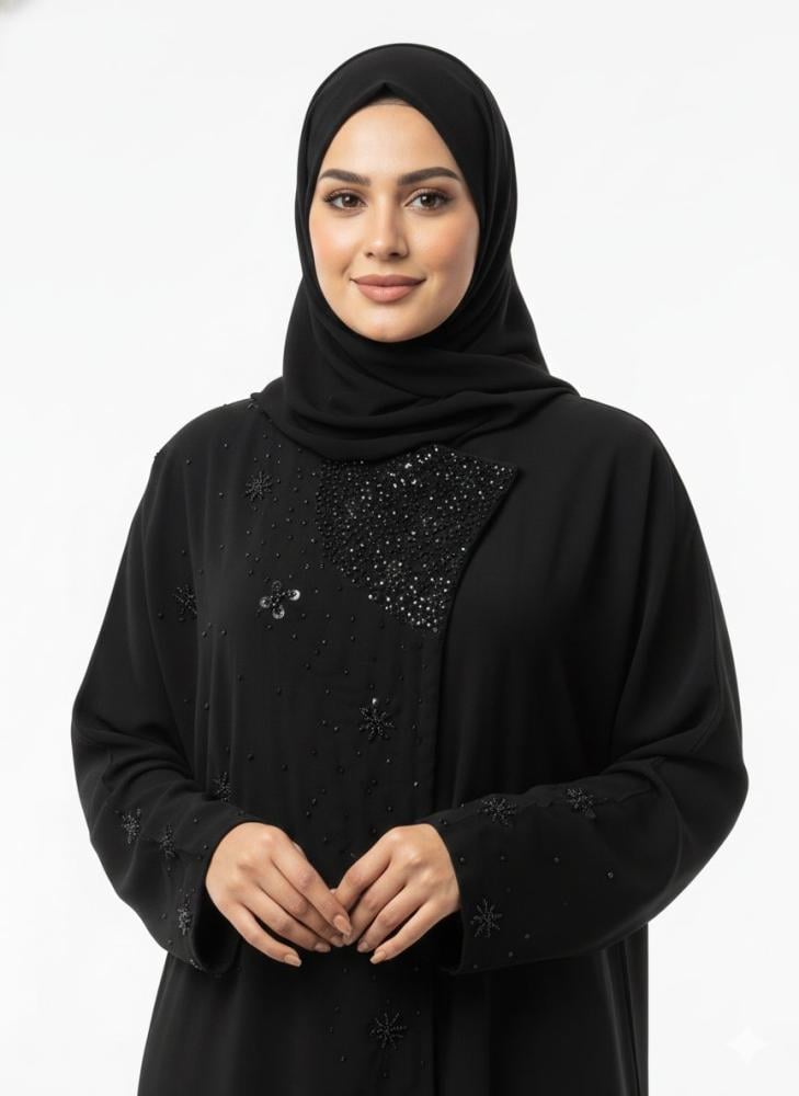 عباية كريب سرميك