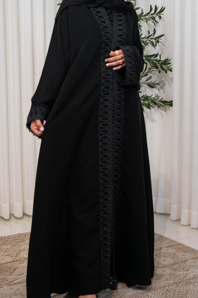 عباية كريب سرميك