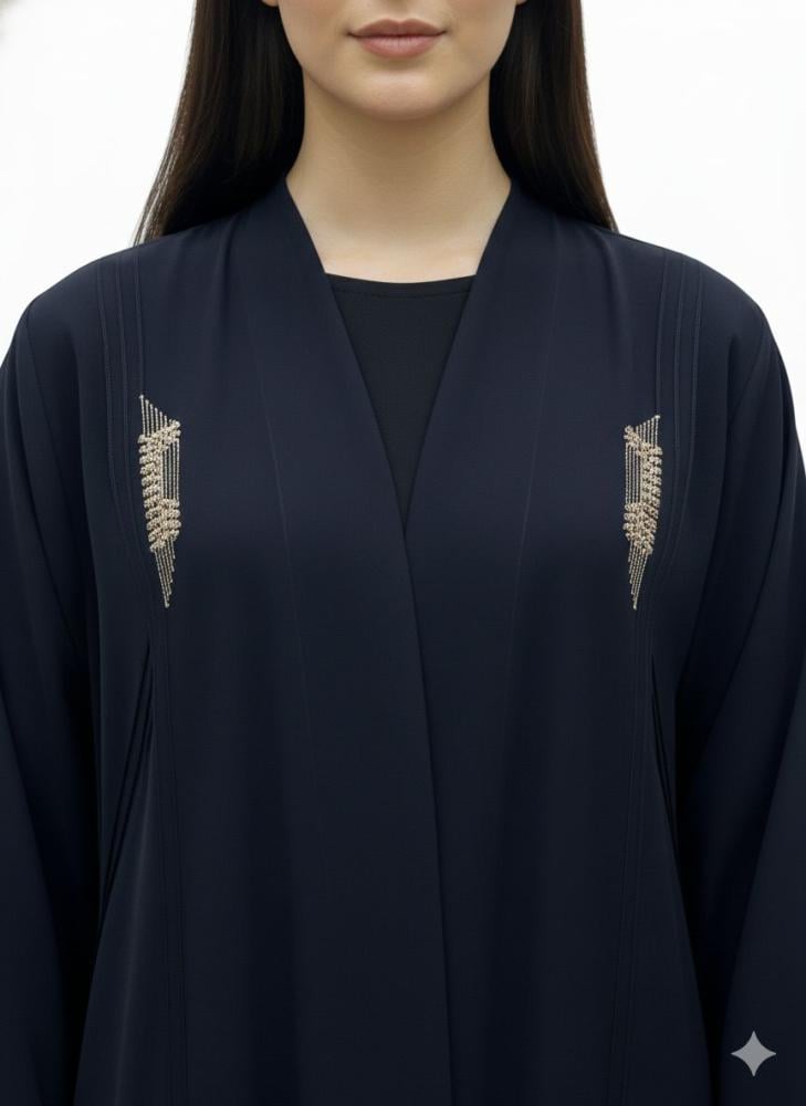 Washed crepe abaya شك