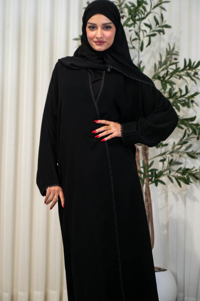 عباية كريب سرميك