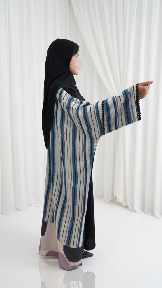 عباية سراميك خفيف الخلف شيفون