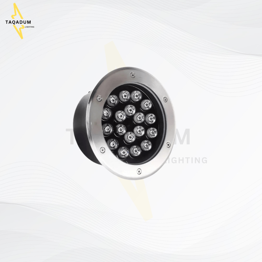 إنارة دفن عدسات , سبوت دفن دائري ,إنارة حدائق دفن ,انارة دفن ,دفن IP65